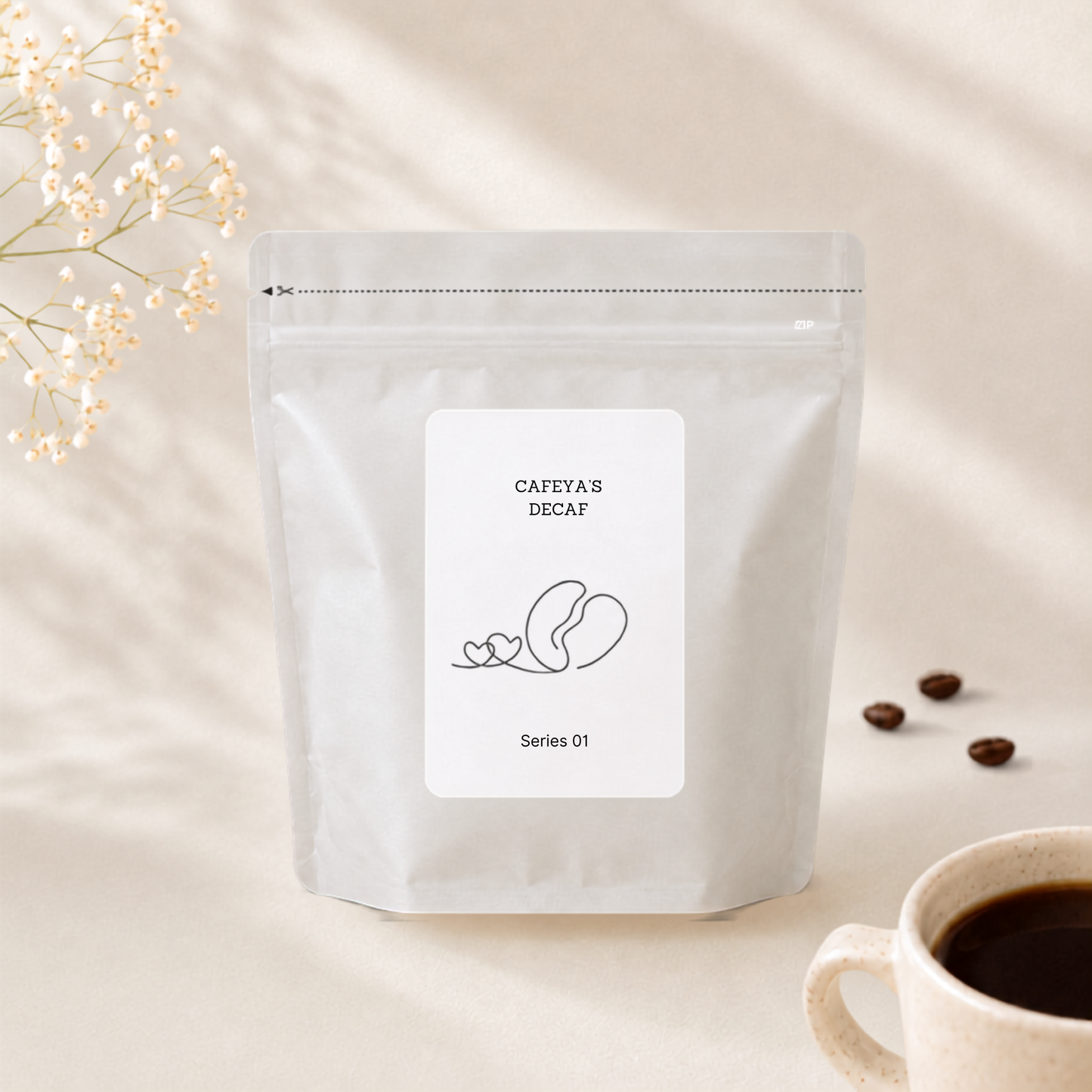 香りとコクのデカフェ｜CAFEYA'S DECAF Series 01